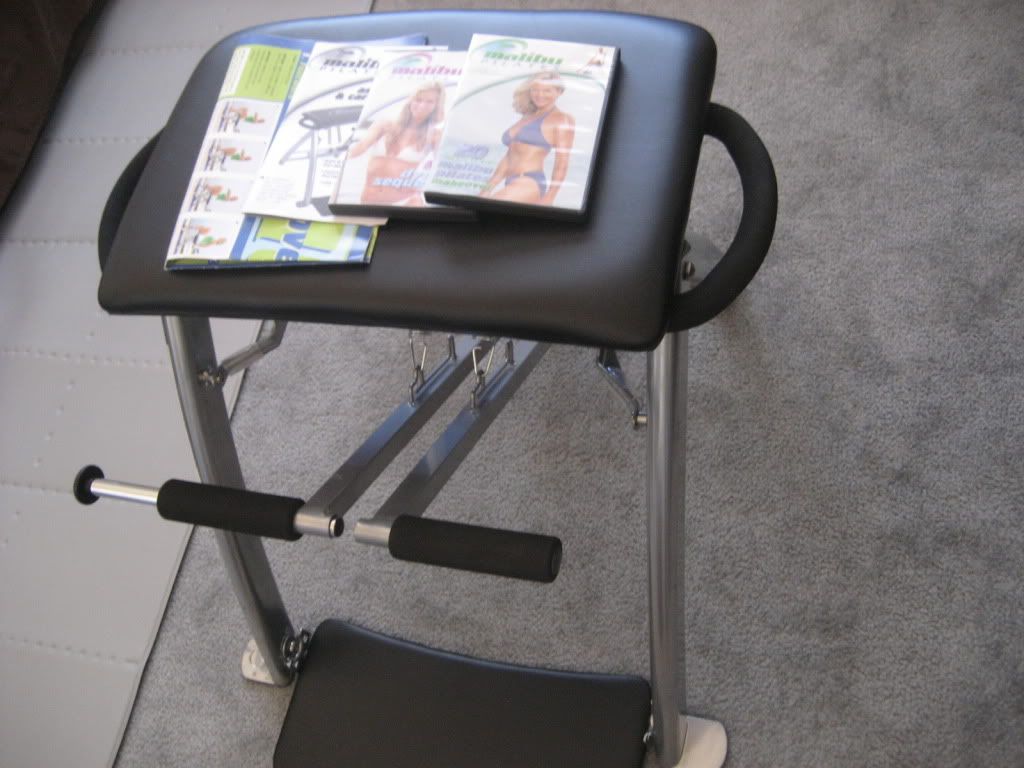 Malibu Pilates Chair Fitness Program by Guthy Renker With 2 DVDs