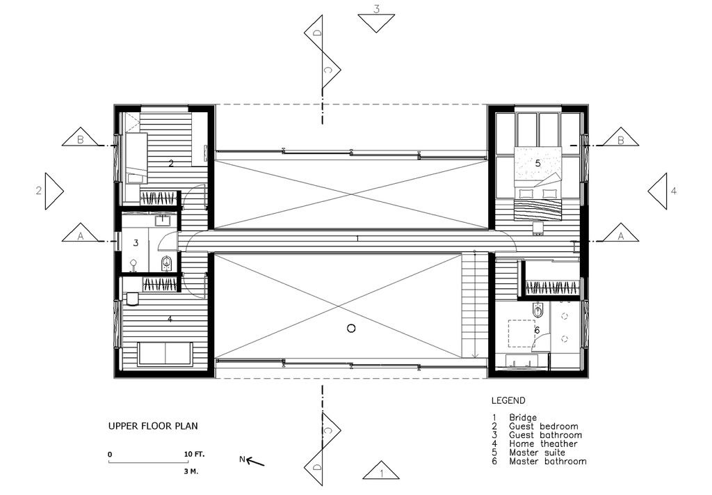 House in Iporanga, First floor plan