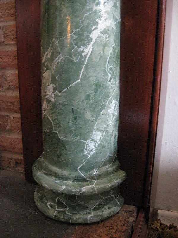 white marble pillar