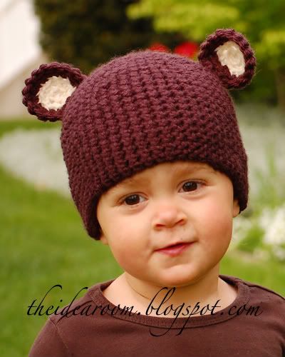 Crochet Patterns Baby Hats on Toddler Bear Hat