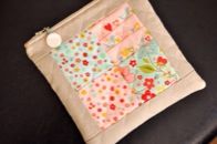 Quilted Crosshatch Patchwork Pouch! 