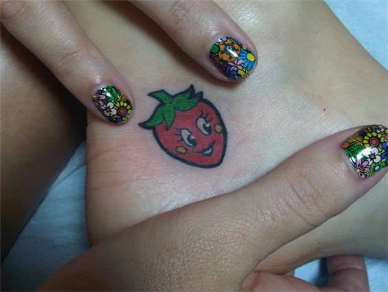 strawberry tattoos. tattoos