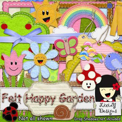 Felt Happy Garden