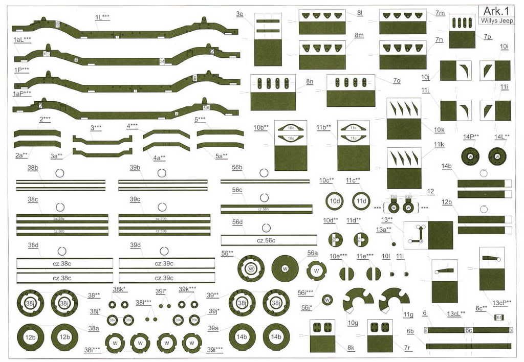 Maquetas de papel de Jeep y Hummer Maquetas de papel de Jeep y Hummer