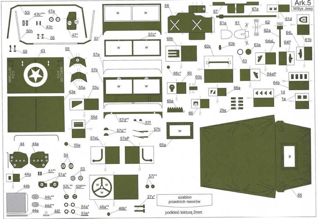 Maquetas de papel de Jeep y Hummer Maquetas de papel de Jeep y Hummer