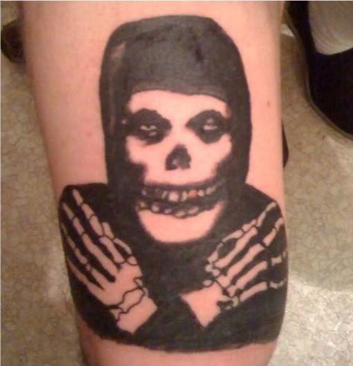 skull ghost tattoo