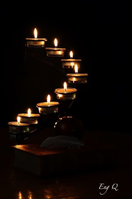 candles,stairways,still life