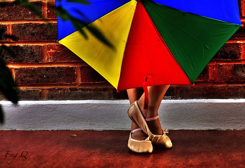umbrella,ballet shoes,still life photography