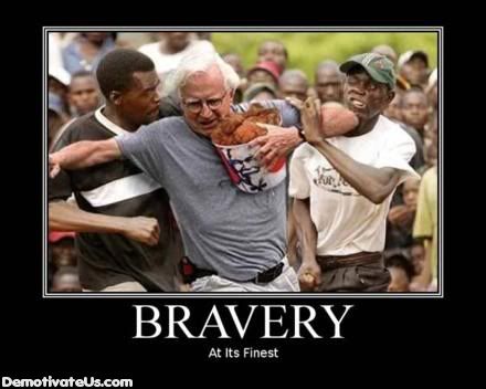 funny bravery poster