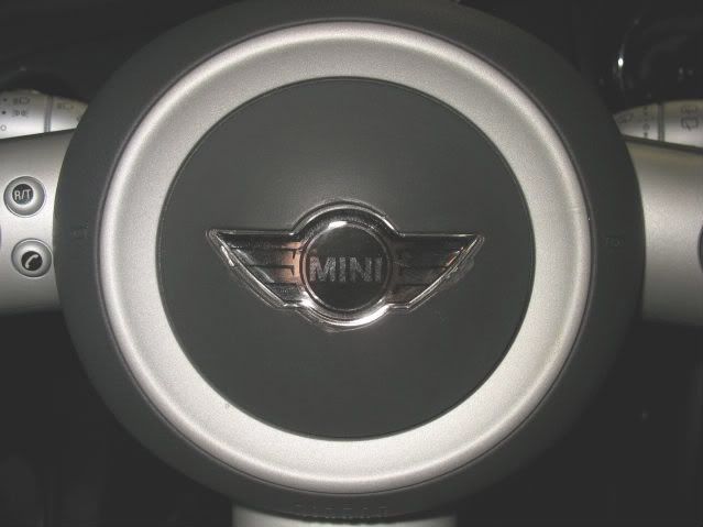 Bmw mini cooper steering wheel badge #4