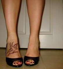 Sparrow Foot Tattoo
