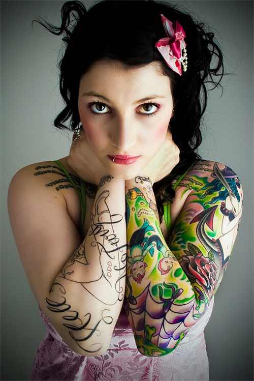 Get The Code For The Sexy Women Sleeve Tattoo Ideas Picture