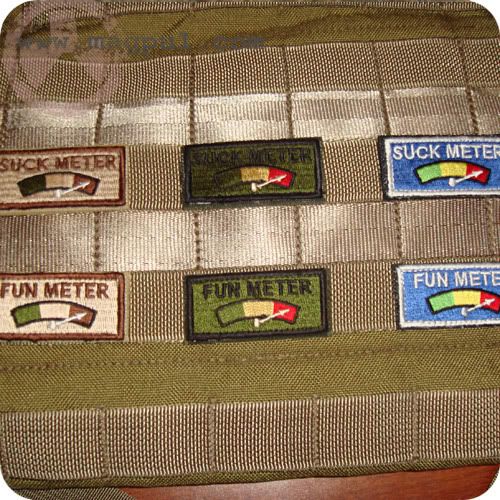 Civilians that wear jackets with military MORALE velcro patches