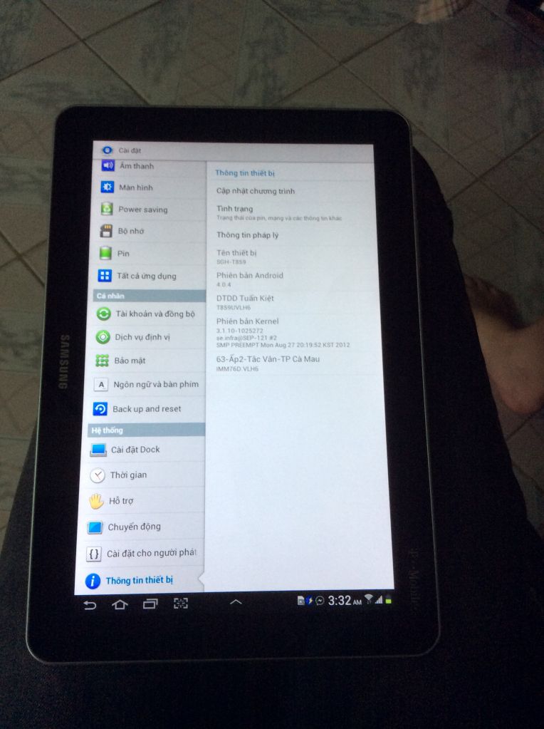 samsung tab2 10.1 T859 màu trắng