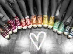 rainbow sneakers Pictures, Images and Photos