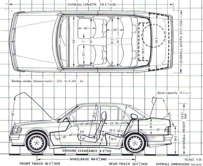 Mercedes w124 estate dimensions #6