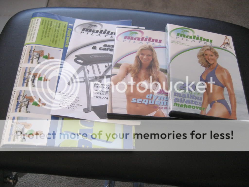 Malibu Pilates Chair Fitness Program by Guthy Renker With 2 DVDs 