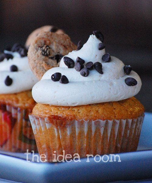 Chocolate-chip-cupcakes theidearoom.net