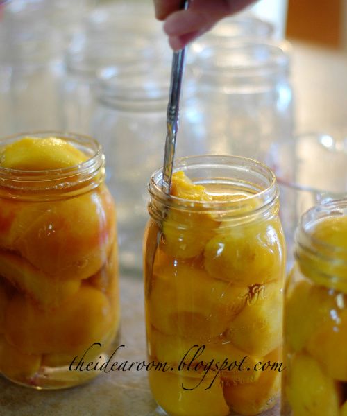 Bottling-Peaches