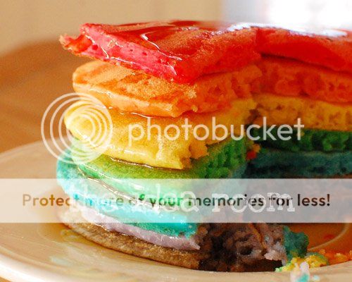 rainbow pancakes