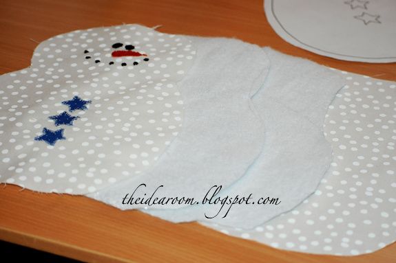 Fabric Snowman Pattern