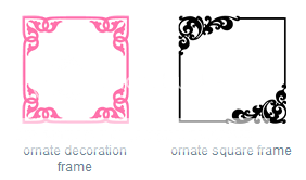 Silhouette frames