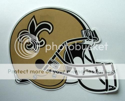 NFL Football Helm Aufkleber/Sticker NEW ORLEANS SAINTS