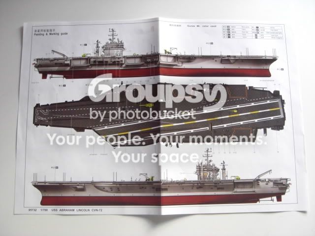 Trumpeter 05732 USS ABRAHAM LINCOLN CVN-72 1:700 Kit di modellismo