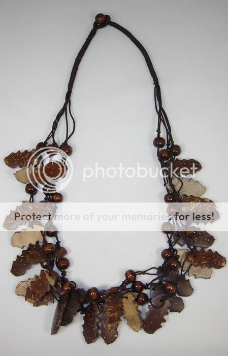 Coconut Brown Beads Design Fashion Handcrafted Necklace  